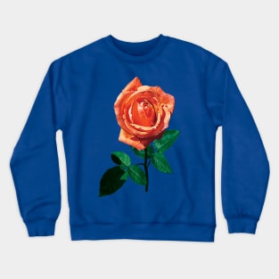 Roses - Graceful Orange Rose Crewneck Sweatshirt